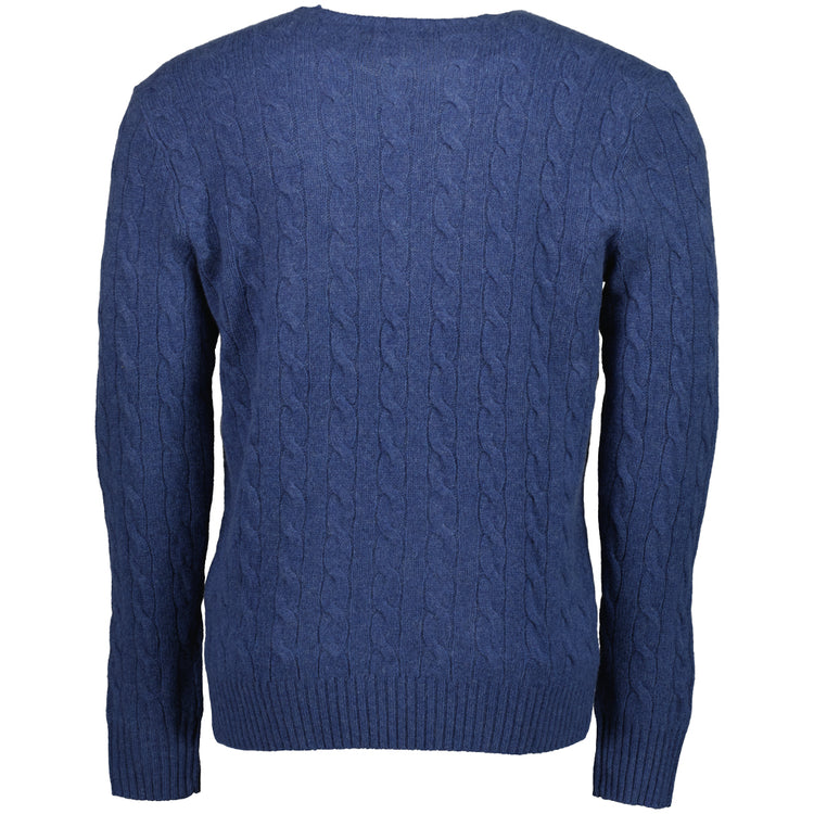Cable-Knit Wool/Cashmer Jumper