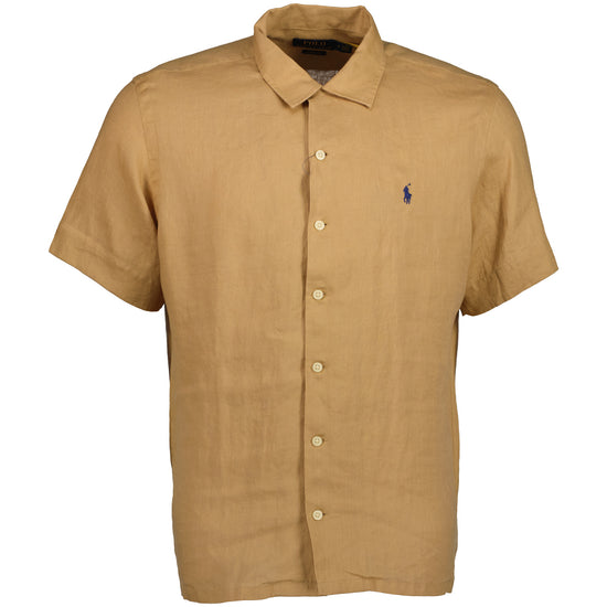 Classic Fit Short Sleeve Linen Shirt - Casual Basement