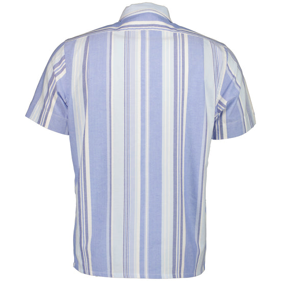 Short Sleeve Stripe Print Shirt - Casual Basement