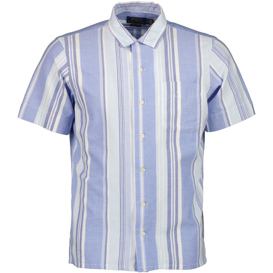 Short Sleeve Stripe Print Shirt - Casual Basement
