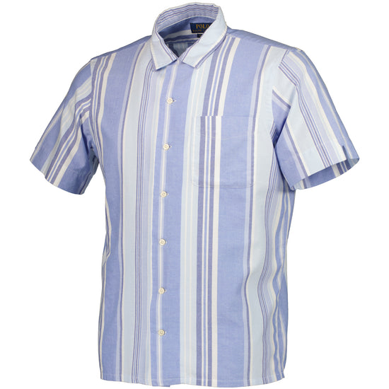 Short Sleeve Stripe Print Shirt - Casual Basement