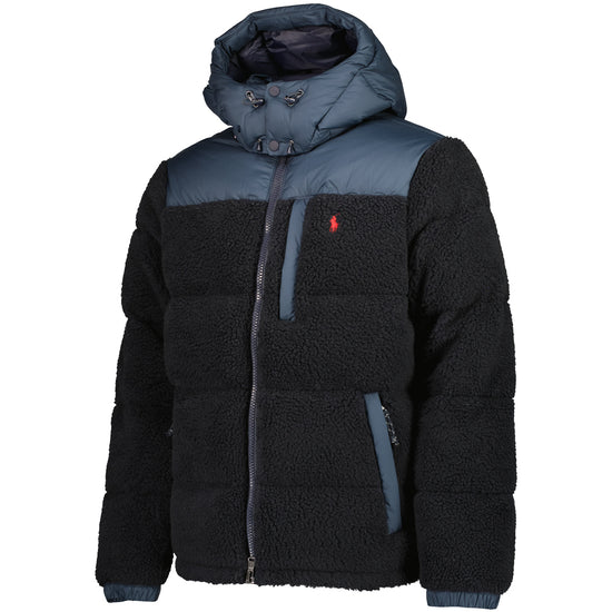 Hooded Fleece Down Jacket - Casual Basement