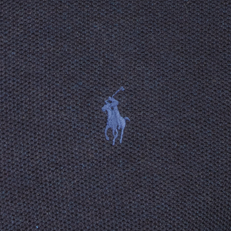 Mesh-Knit Cotton Quarter Zip Jumper