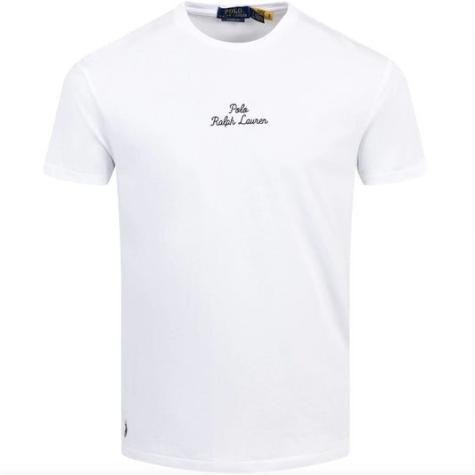 Embroidered Text Logo T-Shirt - Casual Basement