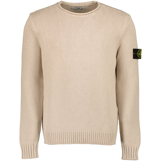 Crewneck Knitted Cotton Jumper - Casual Basement