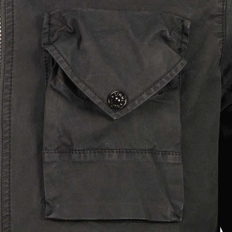 Gabardine Zipped Overshirt - Casual Basement