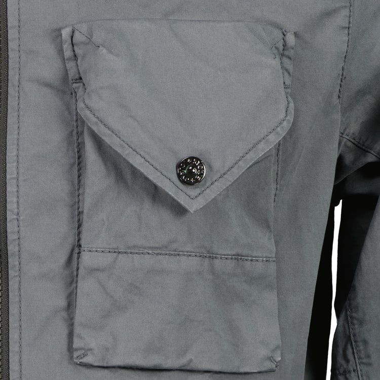 Gabardine Zipped Overshirt - Casual Basement