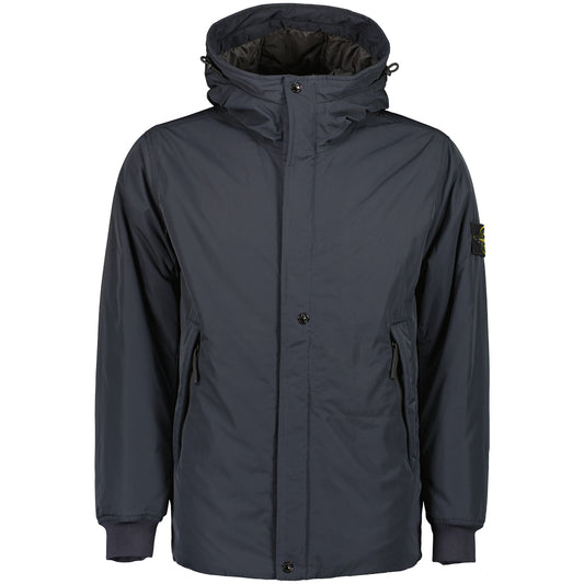 Hooded Micro Twill Padded Jacket - Casual Basement