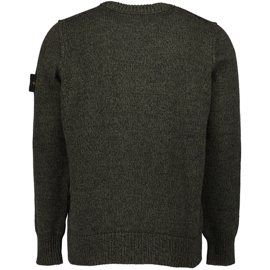 Mouliné Lambswool Crewneck Knit - Casual Basement