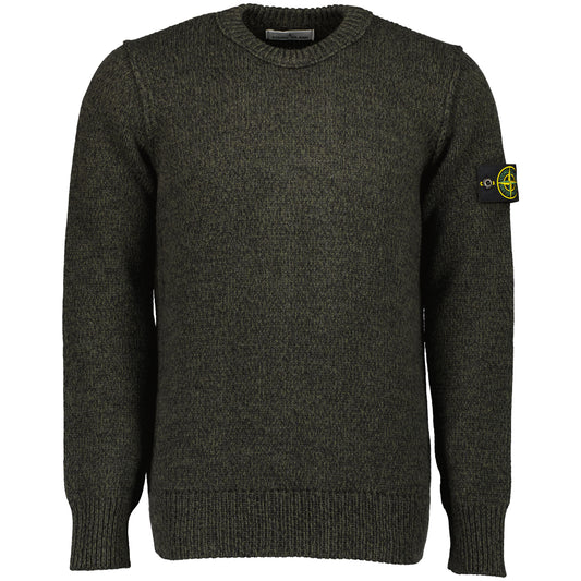 Mouliné Lambswool Crewneck Knit - Casual Basement