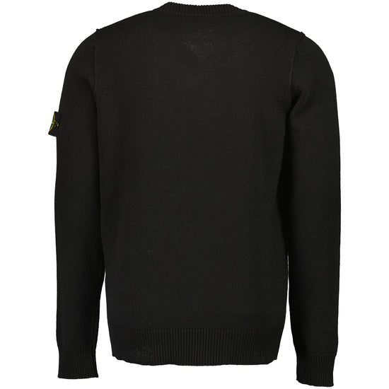 Lambswool V-Neck Knitted Sweatshirt - Casual Basement