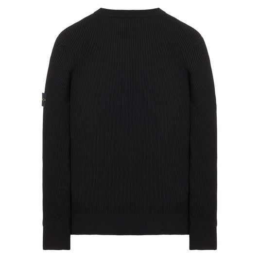 Crewneck Knit In Full-Rib Wool - Casual Basement