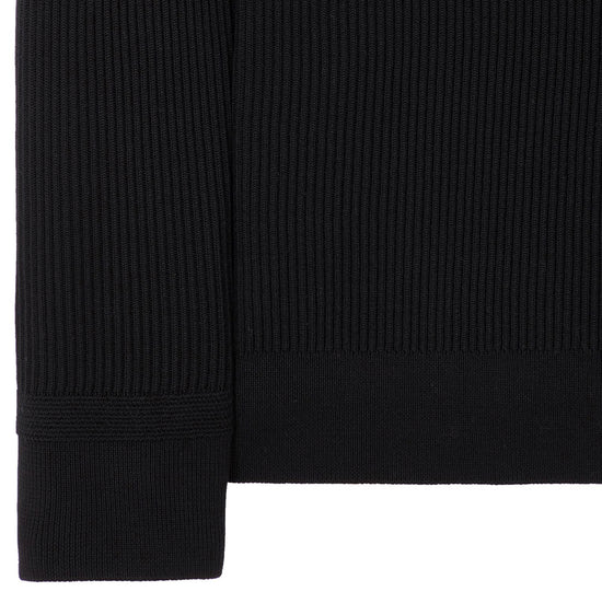 Crewneck Knit In Full-Rib Wool - Casual Basement