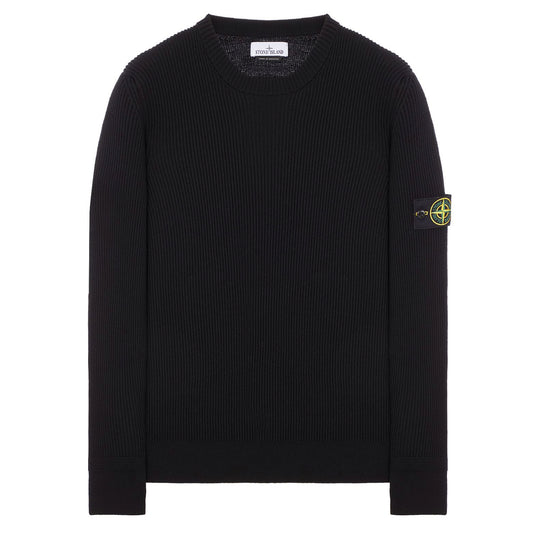 Crewneck Knit In Full-Rib Wool - Casual Basement