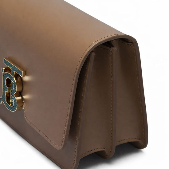 Small Leather TB Shoulder Bag - Casual Basement