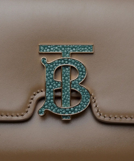 Small Leather TB Shoulder Bag