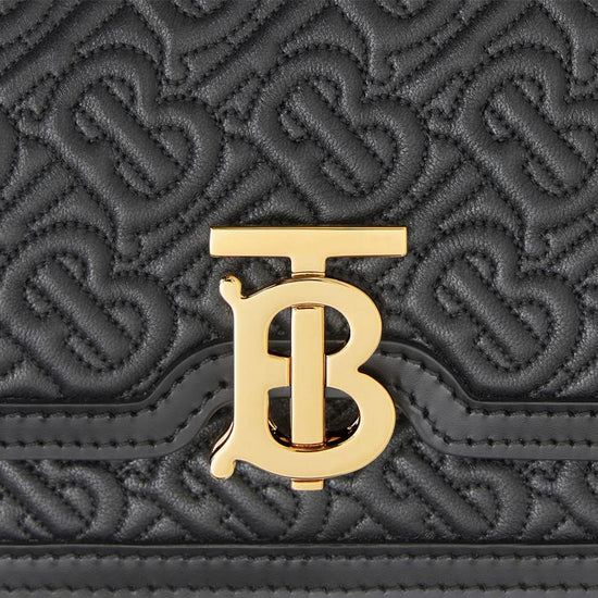 Mini TB Monogram Quilted Leather Shoulder Bag - Casual Basement