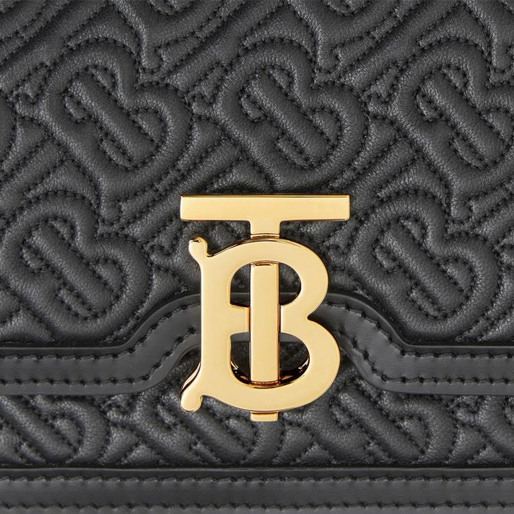 Mini TB Monogram Quilted Leather Shoulder Bag - Casual Basement