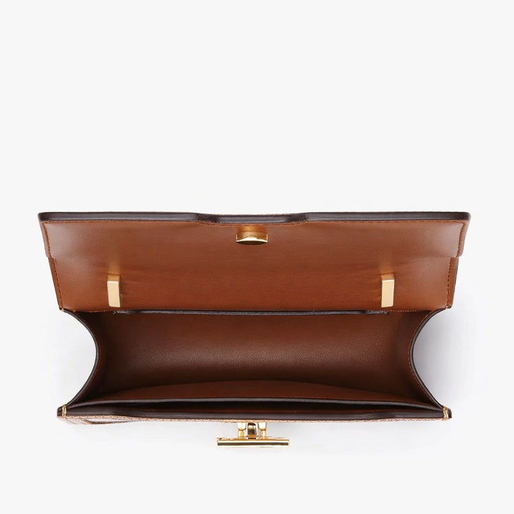 Mini TB Canvas & Leather Shoulder Bag - Casual Basement