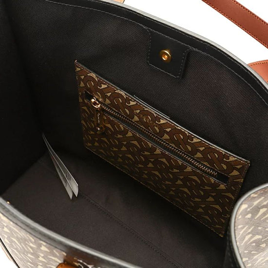 Monogram Stripe Book Tote Bag - Casual Basement