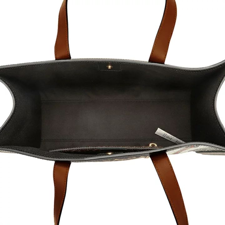 Monogram Stripe Book Tote Bag - Casual Basement