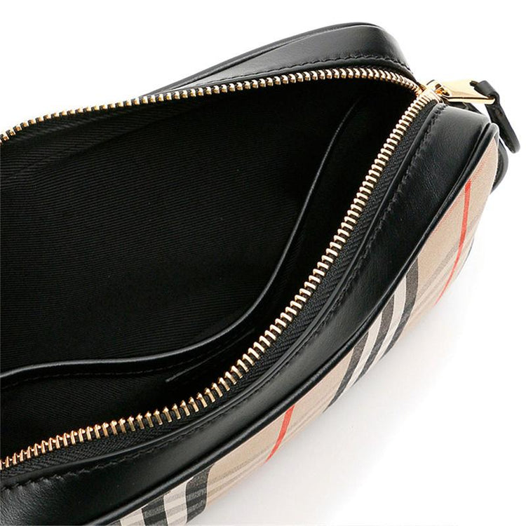 Vintage Check Canvas Camera Bag - Casual Basement