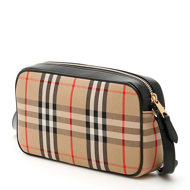 Vintage Check Canvas Camera Bag - Casual Basement