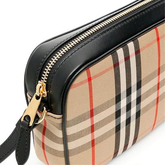 Vintage Check Canvas Camera Bag - Casual Basement