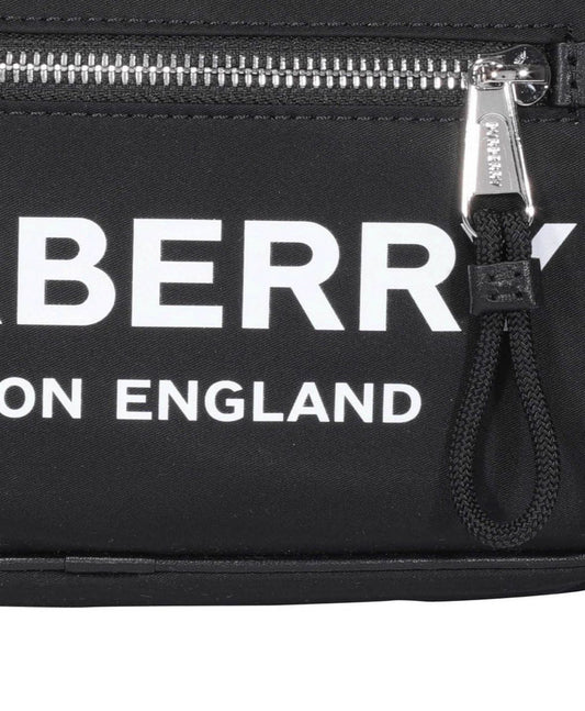 Logo Print Nylon Belt Bag
