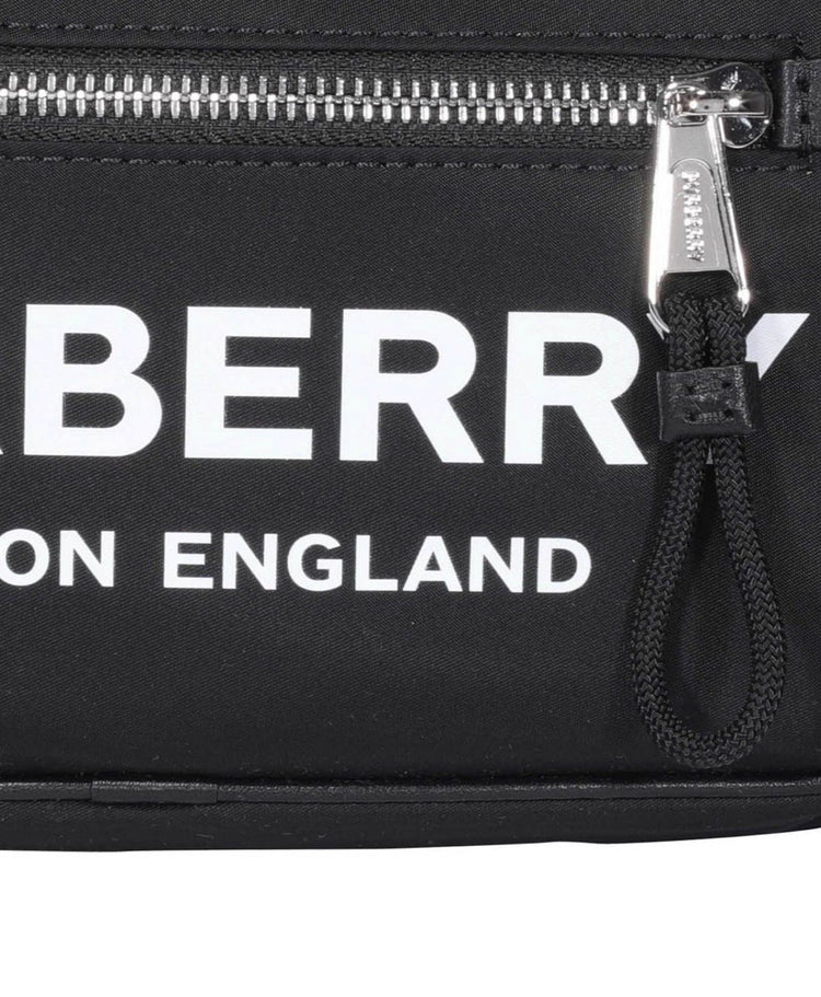 Logo Print Nylon Belt Bag