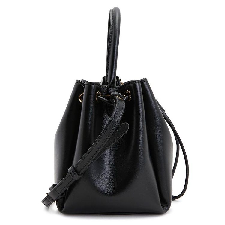 Peony Leather Bucket Bag - Casual Basement