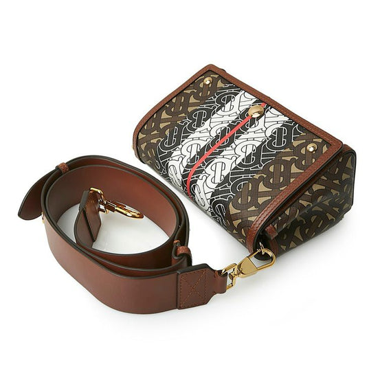 Hackberry Monogram Stripe Shoulder Bag - Casual Basement