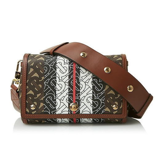 Hackberry Monogram Stripe Shoulder Bag