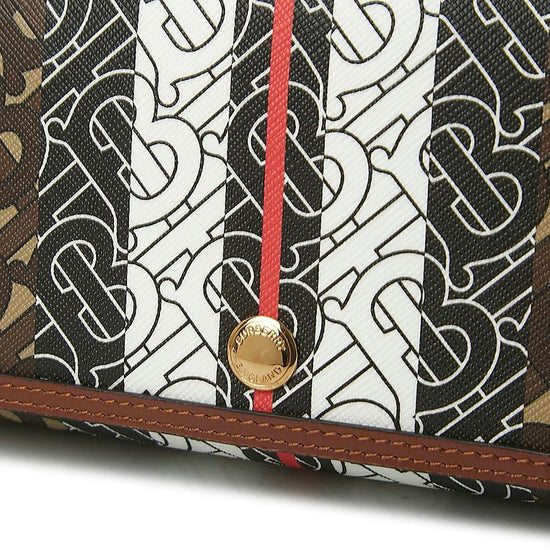 Hackberry Monogram Stripe Shoulder Bag - Casual Basement