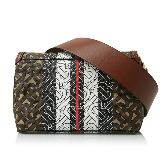 Hackberry Monogram Stripe Shoulder Bag - Casual Basement