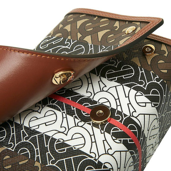 Hackberry Monogram Stripe Shoulder Bag - Casual Basement