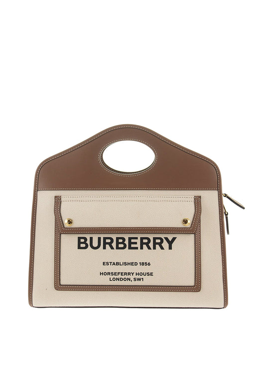 Small Pocket Canvas Tote Bag - Casual Basement