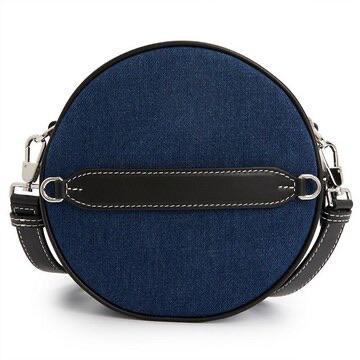Mini Louise Round Denim Crossbody Bag - Casual Basement