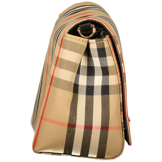 Mini Vintage Check & Leather Crossbody Bag - Casual Basement