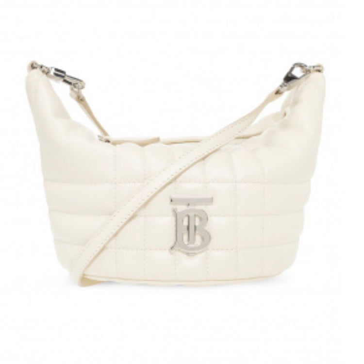 Lola Crescent Quilted Leather Shoulder Bag - Casual Basement