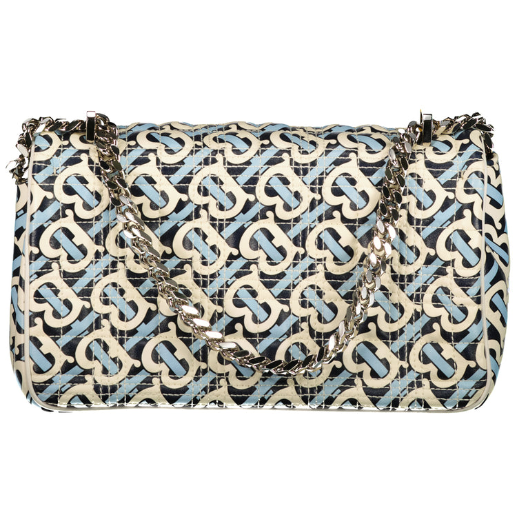 Small Lola Monogram Leather Shoulder Bag - Casual Basement