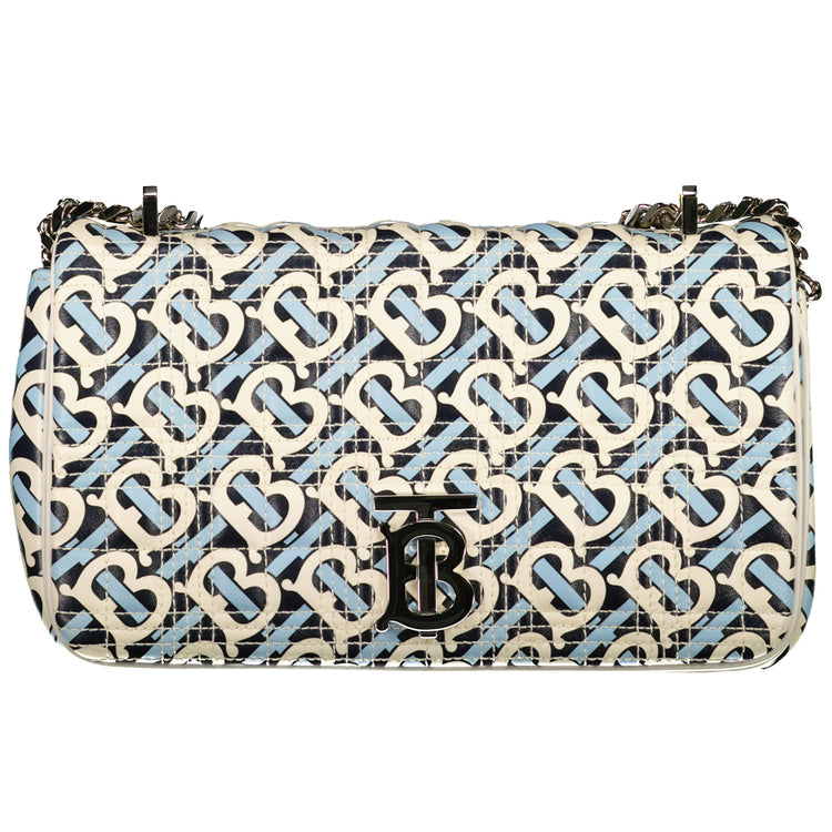 Small Lola Monogram Leather Shoulder Bag - Casual Basement