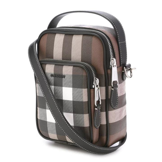 Wyatt Check Canvas Crossbody Bag - Casual Basement