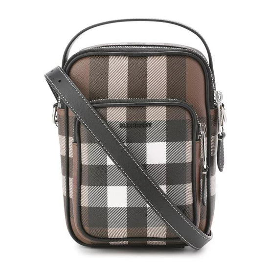 Wyatt Check Canvas Crossbody Bag - Casual Basement