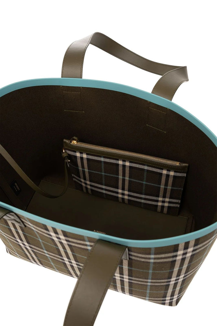 London Vintage Check Tote Bag