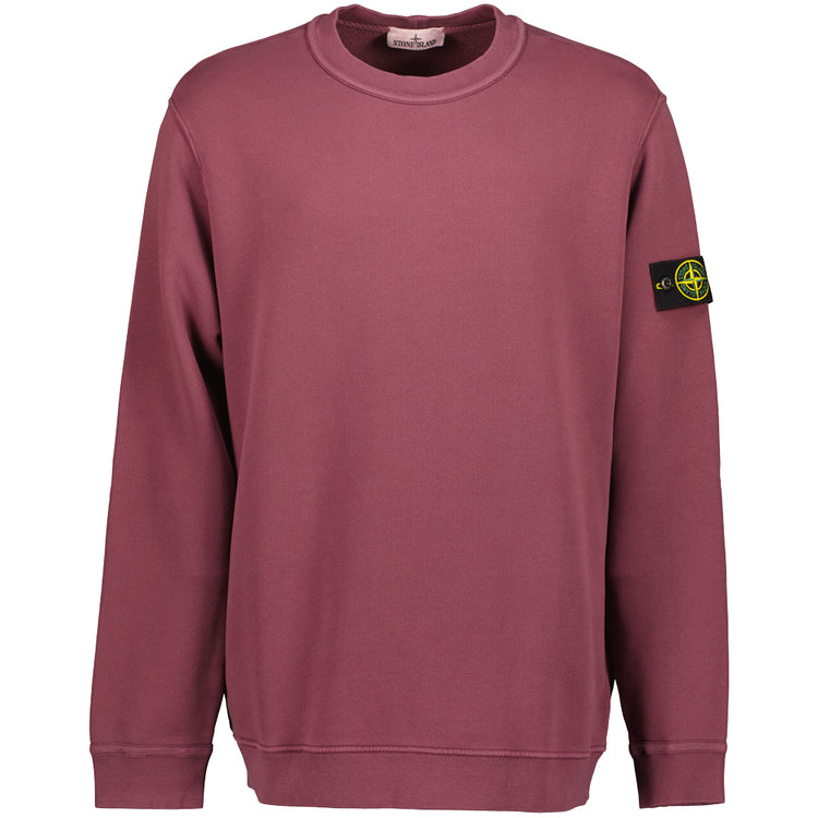 Diagonal Fleece 'Old' Effect Sweatshirt