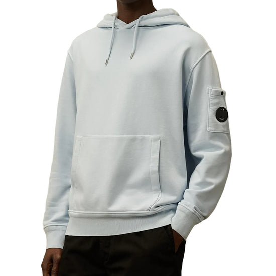 Diagonal Fleece Resist Dyed Lens Hoodie - Casual Basement