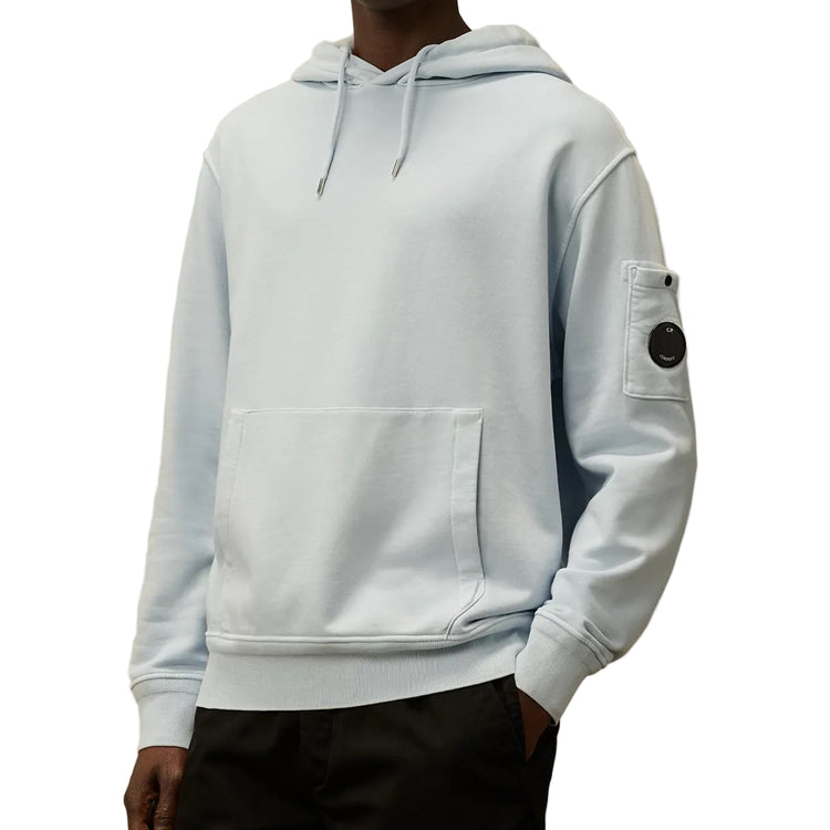 Diagonal Fleece Resist Dyed Lens Hoodie - Casual Basement