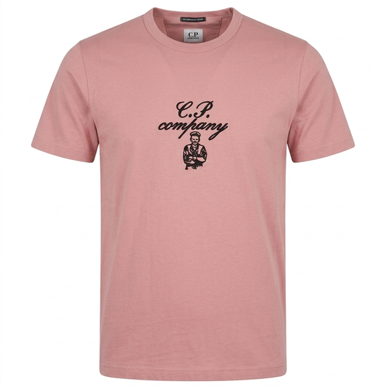 Calligraphic Logo Print T-Shirt - Casual Basement