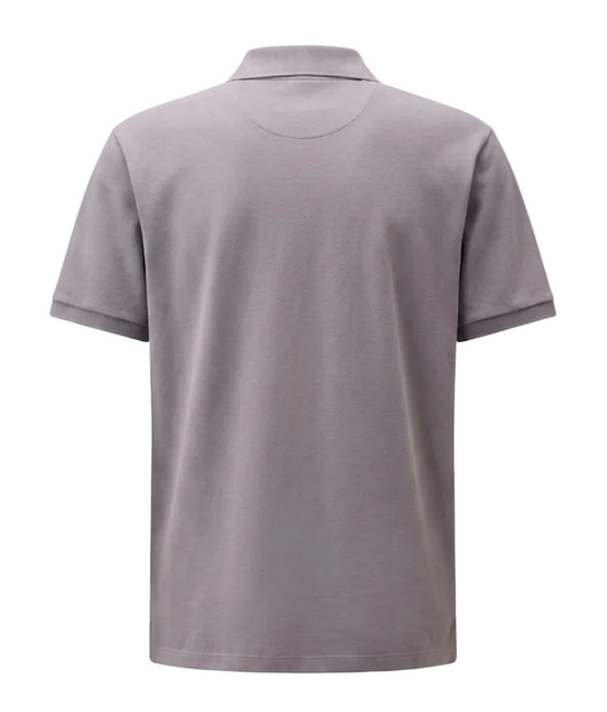 Stretch Piquet Logo Patch Polo - Casual Basement